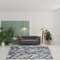 Edge Collections - 8' X 10' - Blue - Distressed Chevron Area Rug for Home Decor - 1 Piece